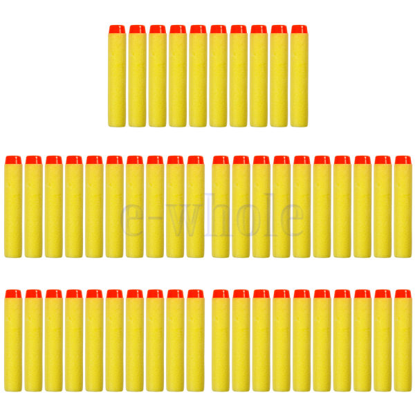 7.2x1.2cm Gun Refill Bullet Darts för Nerf N-Strike Yellow