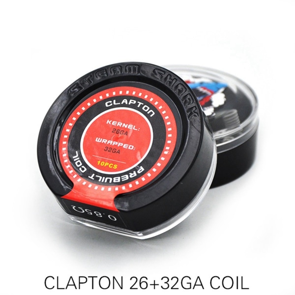 Lot of 10 Clapton Coils Wire Premade for RBA RDA 26GA+32GA