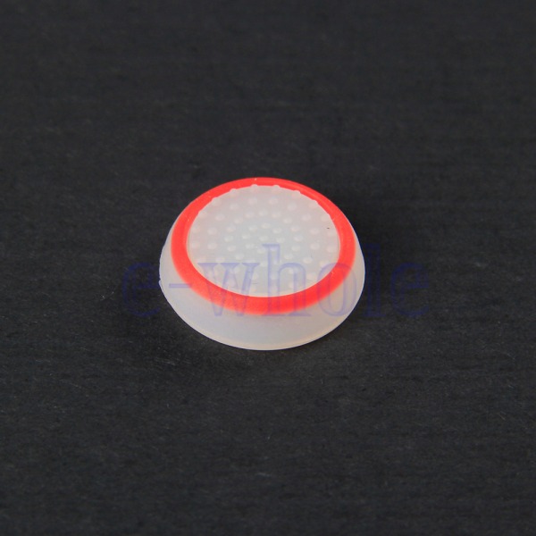 4 x ersättning röd vit noctilucous joystick thumbstick cap