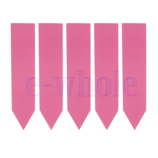 20 2x10cm Plast Plant Pointed Stakes Taggar Markers Nursery Pink