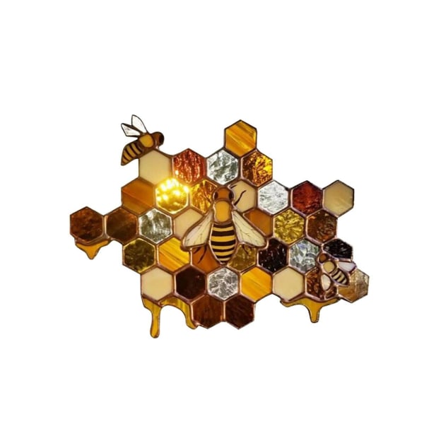 3D Stickers Queen and Bee Protect Honey Suncatcher Bee Art