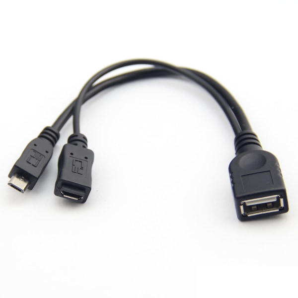 Micro USB Host OTG Cable W / USB Power för Samsung Telefon i9100