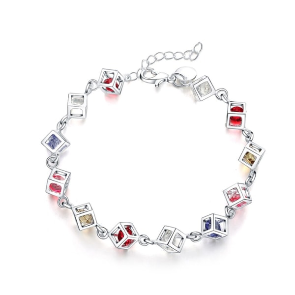 925 Sterling Silver Strass Armband