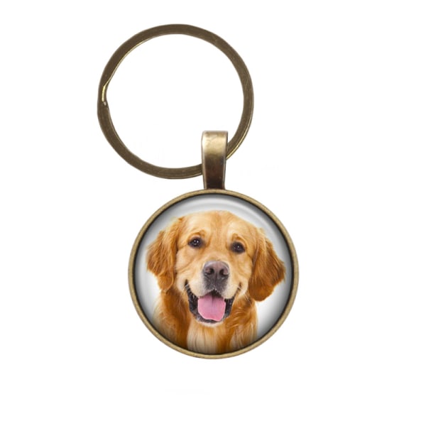 Golden Retriever Nyckelring Hund Husdjur