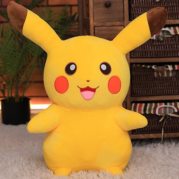 Suurikokoinen 65 cm Pikachu Plussilelu Anime Squirtle Pikachu Psyduck Piirretty Tyyny Nuket Lapsille x B Pikachu 42cm