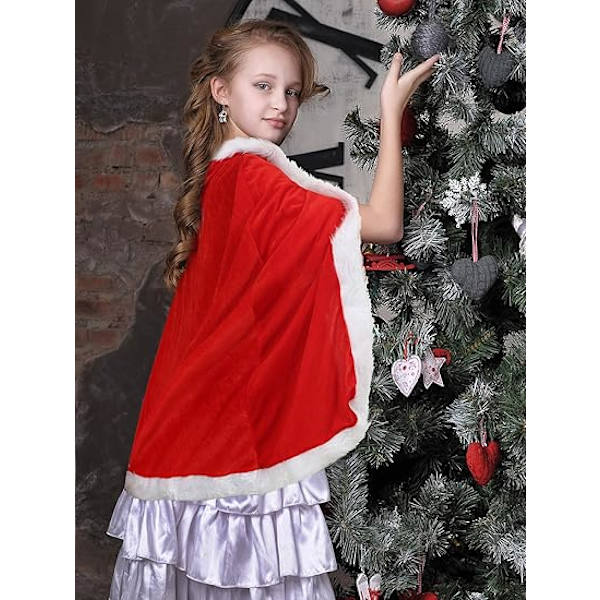 Julekappe, Julemandskappe, hættekappe (85 cm)