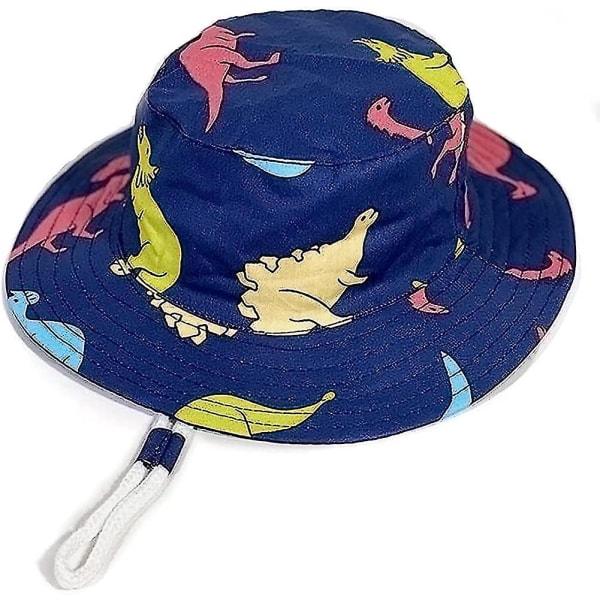 Barnhatt Justerbar Solhatt Andningsbar Strandhatt För Pojkar Flickor_ll Swordback Dragon 2 Years