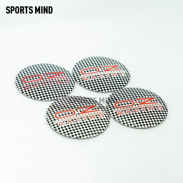 4 stk./parti 56mm Oz Racing Bilhjul Center Hub Cap Mærkat Bil Logo Emblem Mærkat Dekal Bil Styling Tilbehør