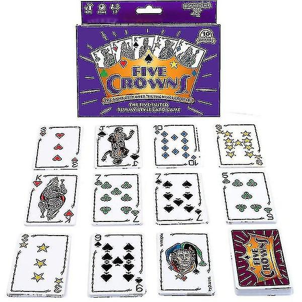 Five Crowns Card Game Familiekortspil - Sjove spil til familieaften med børn (hy)