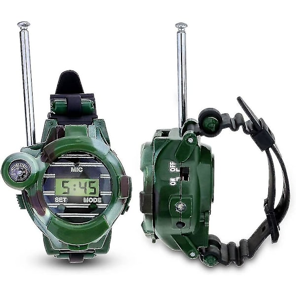 Børne Walkie Talkie, 1-3km Rækkevidde 8 Kanaler Med Lommelygte