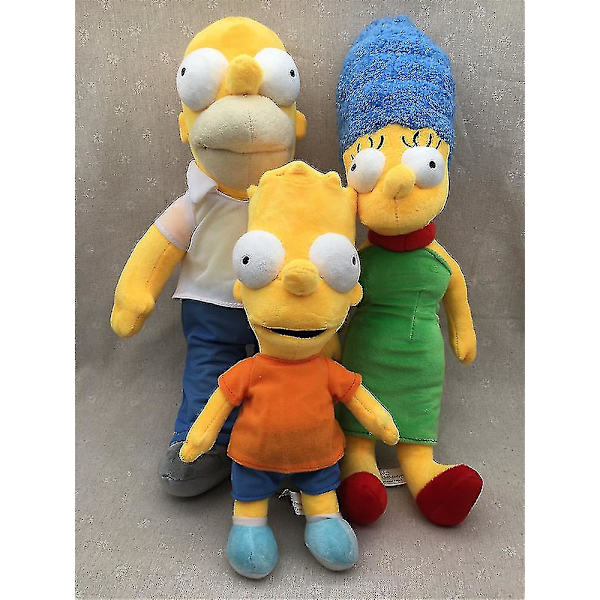 30-43cm The Simpsons Söta Plyschdocka Barnens Cartoon Anime Simpsons Far Mor Dockpojke Flicka Födelsedagspresent 43CM