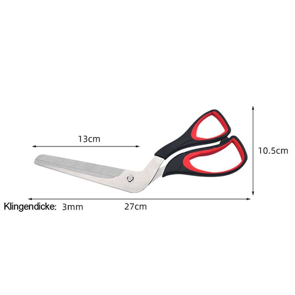Pizzasax, pizzakutter med vass rostfritt stål blad 27CM