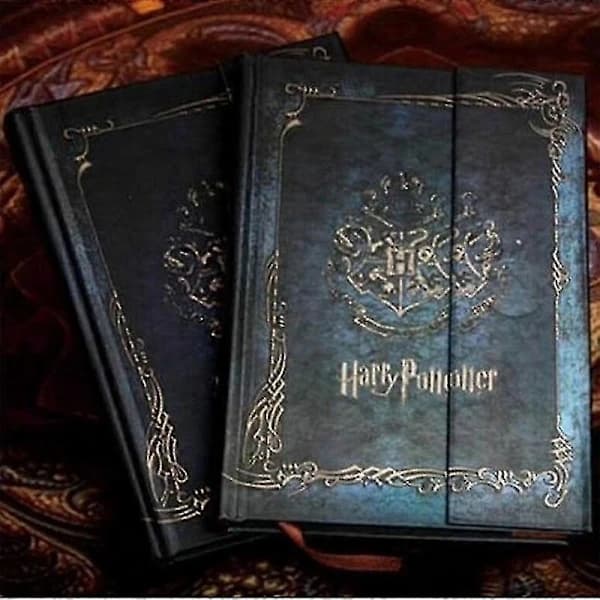 Harry Potter Notesbog, Cosplay Dekorationssæt Hard Cover Magnetisk Lukning, Notesbog