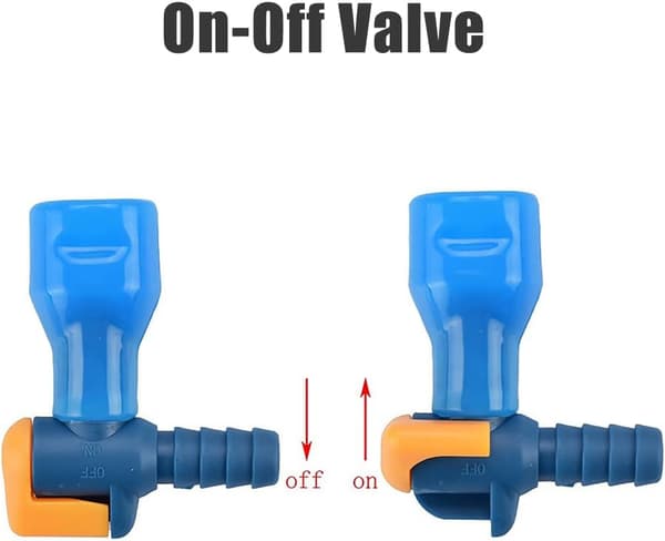 Replacement Bite Valve and 5 Silicone Nozzles, for Outdoor Backpack Hydration Bladder Reservoir