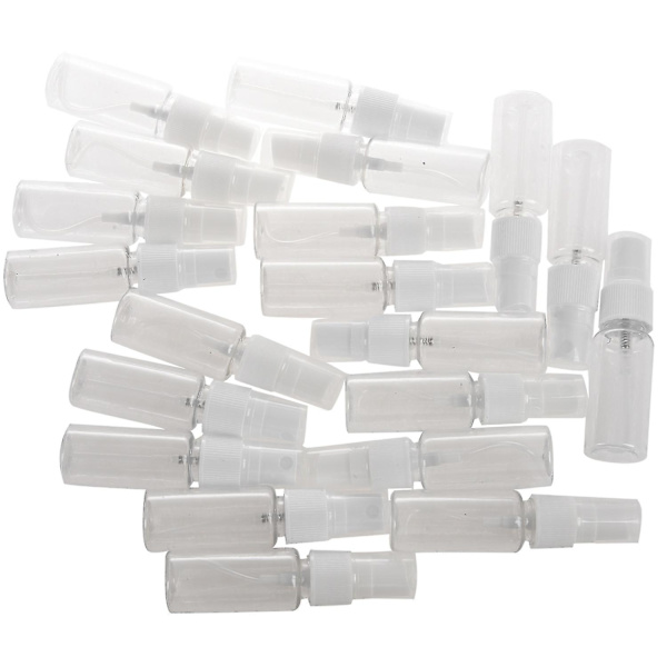 20 Pack Klar Plast Fin Mist Sprayflaska, 20ml, för Eteriska Oljor, Resor, Parfymer och Mer