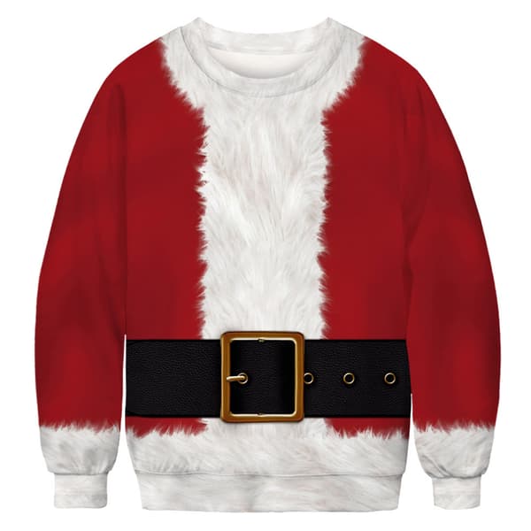 Klassisk Jultröja med Rund Hals - Festlig Högtidströja.16-XL