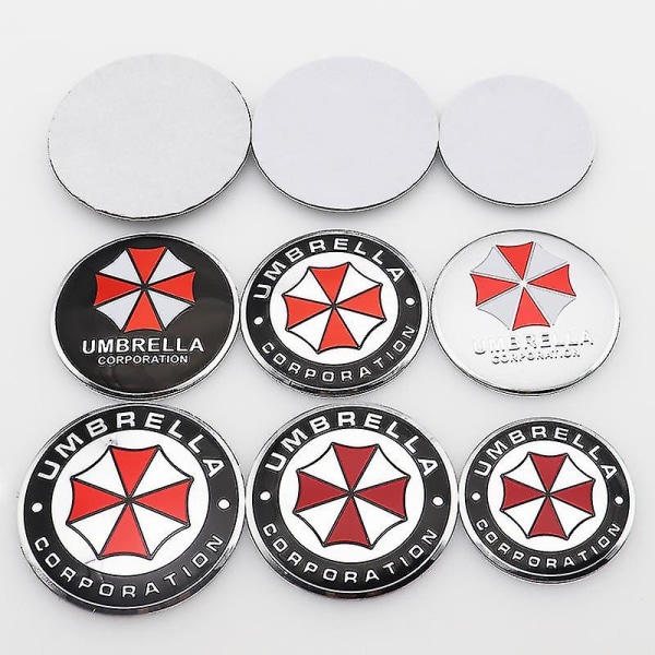 4 stk. 50 mm 56 mm 60 mm 65 mm Paraply Car Sticker Hjul Center Hub Sticker Fælg Creative Badge Covers Dekoration Sticker Accessories