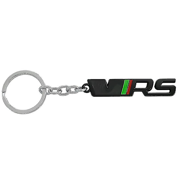 Nøkkelring i metall for kvinner og menn, VRS bilnøkkelring for Skoda Octavia 2 3 4 1 A7 5e Fabia Mk1 Mk2 Mk3 Superb Rapid Kodiaq VRS Nøkkelring Tilbehør Grey Black