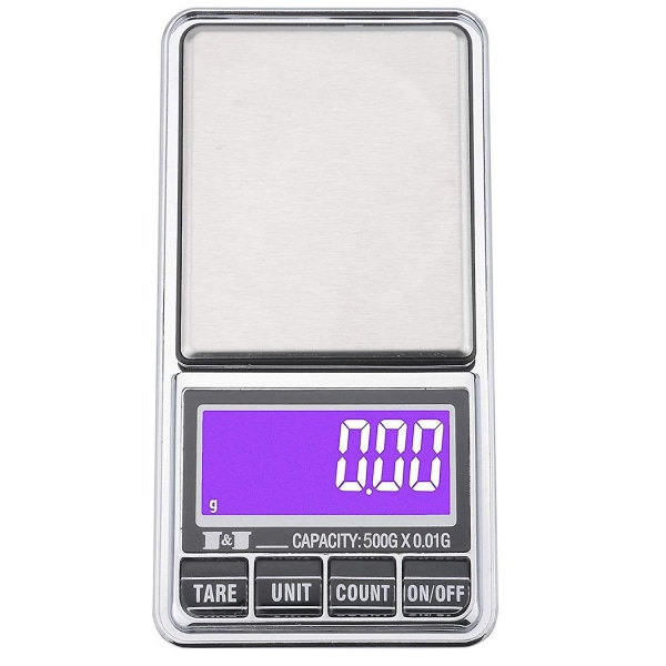 Digital lommevekt med høy nøyaktighet, smart veiing miniatyr - elektronisk lommevekt presisjon 0,01-5