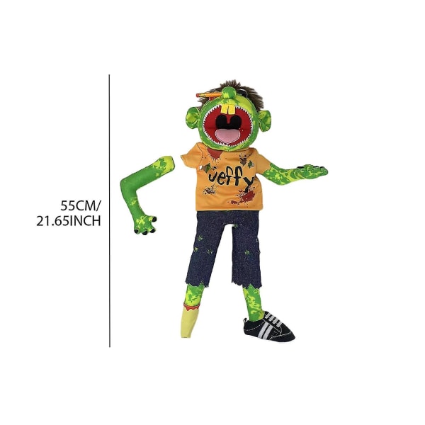 Jeffy Puppet Plysch Leksak Dockan, Jeffy Puppets Sml Leksak, Busig Rolig Dockor Leksak Med Fungerande Mun, För Barn Pojkar Flickor Rollspel, Berättande zombie 50CM