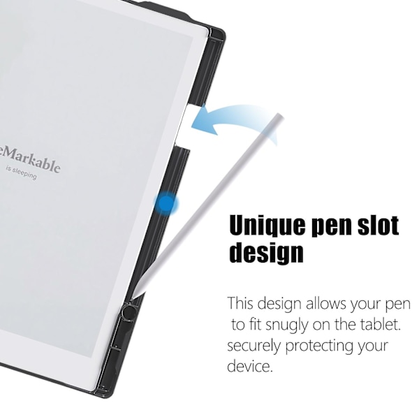 For ReMarkable 2 10.3 Tommer 2020 Papirtablet Etui Stil 1 Grå