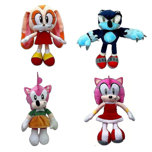 Sonic-pelihahmo Pehmolelu 3D Pehmeä Täytetty Piirretty Leikki Lasten Halaukseen Sopiva Tyyny Default Amy Ross