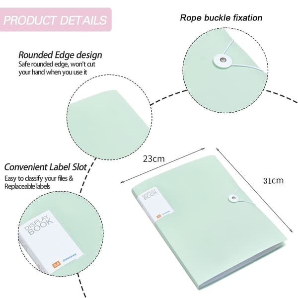 Mappe Transparent Interiør Multi-lags Ressourcebog Studerende Testtaske Binder Kontraktmappe Filmappe
