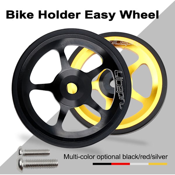 Litepro Easy Wheel og Forlængelsesstang til Brompton Bagagebærer Easywheel Teleskopstang