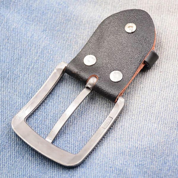 Punk Bælte Spænder Metal Erstatning til Mode Mænd Enkelt Torn Trend Klassisk Cool Erstatningsspænde (Metal) Internal width 4.0CM