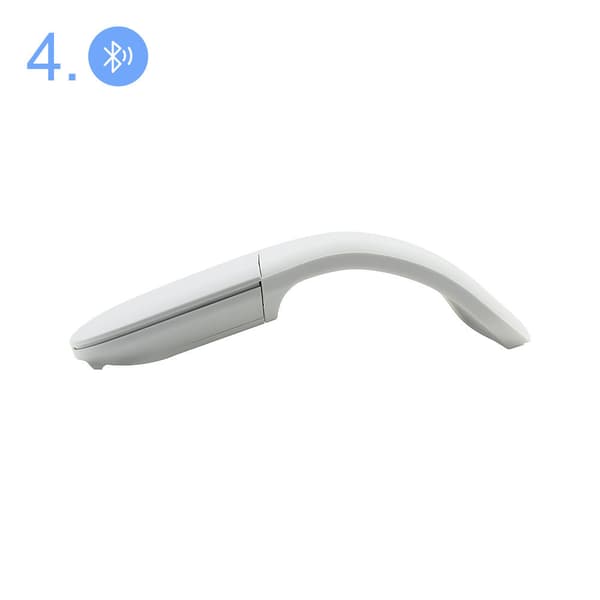 Microsoft - Arc Mouse - Bluetooth-mus for PC, bærbare datamaskiner, kompatibel med Windows, Mac, Chrome OS (tynn, lett, transportabel, taktil)