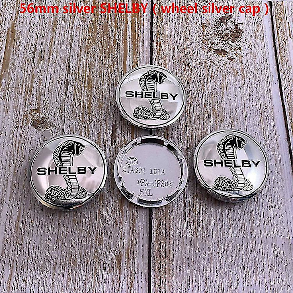 4 stk. 56mm eller 60mm Shelby Bil Hjul Center Hub Cap Fælg Refit D- Dæksler Sticker Auto Tilbehør