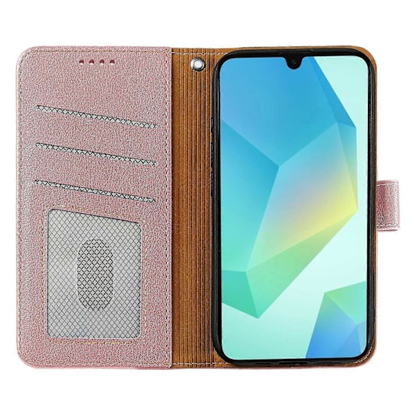 För Samsung Galaxy A56 5G Fodral RFID-blockerande Plånbok Litchi Textur Läder Telefonskal Magnetlås Red