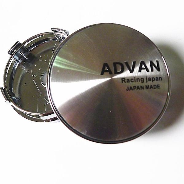 4 st/set 60mm Advan Racing Hjulnav Centrum Navkapsel Bilfälgar Dammskydd Navkapslar 56mm Emblem Auto Styling Tillbehör
