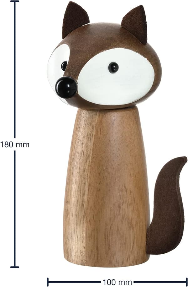 Krydderkvern Tre Keramisk Brun