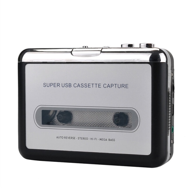Kasettisoitin - Kannettava kasettisoitin MP3-äänimusiikin tallentamiseen - Yhteensopiva kannettavien tietokoneiden kanssa