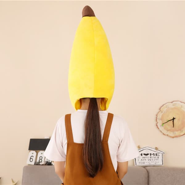 Morsom banangul hatt, unisex for voksne