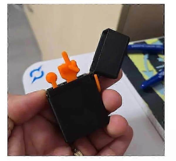 Morsom langfingerlighter, 3D-printet langfingerlighter, prankgaver blue