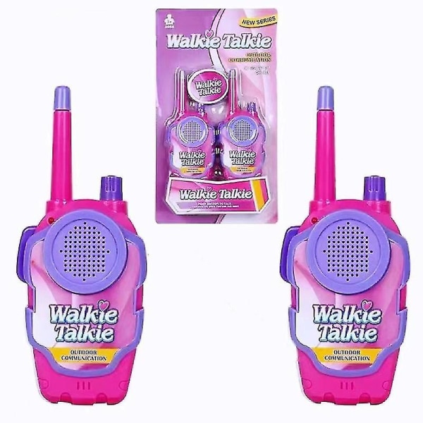 2kpl Kädessä pidettävät lasten radiopuhelimet Sarjakuva Puhelimet Vanhempien ja lasten lelut Pink