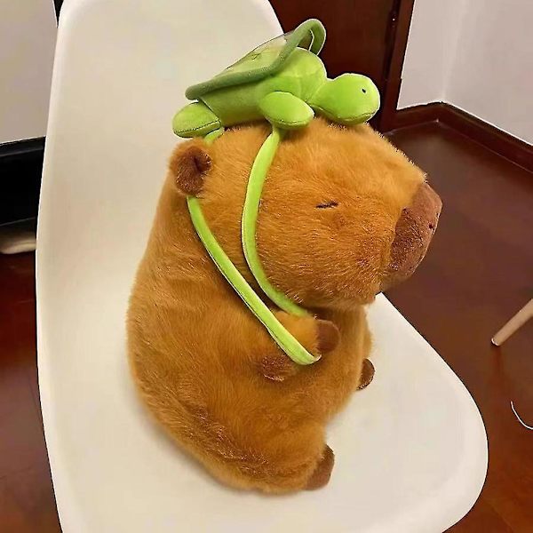 Sööt ja pieni piirretty kapibara-pehmolelu Mukava pehmustettu täytetyyny Lahja syntymäpäiville ja jouluun Doll 33cm
