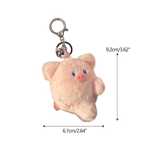 2 st Magnetiska Svin Par Keychain Klibbiga Ansikten Svinberlocker Khaki