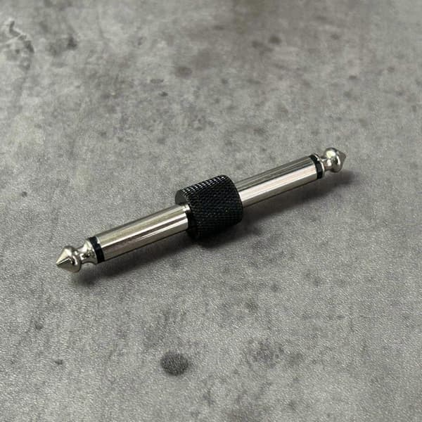 3 st gitarrpedalkoppling, 1/4'' gitarrpedal till pedalkontakt rak typ hane till hane jackplugg svart