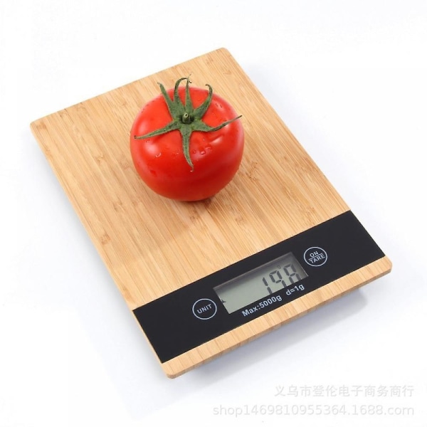 Bambu digitaalinen keittiövaaka LCD-näyttö, taaratoiminto, 11 Lbs/5kg. Kapasiteetti 0.03oz/1g. Tarkka asteikko, ml nesteille - ruokavaaka keittämiseen