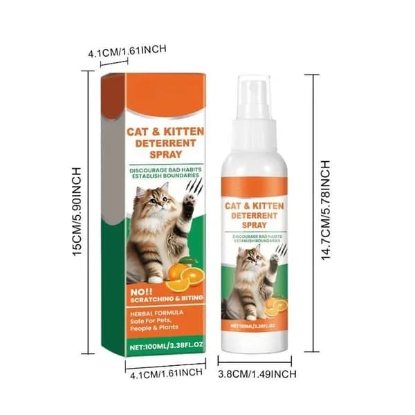 Anti-ridse kattespray, kattetræningsspray, møbelbeskyttelse mod katteridser, 100 ml tablet[YJD]