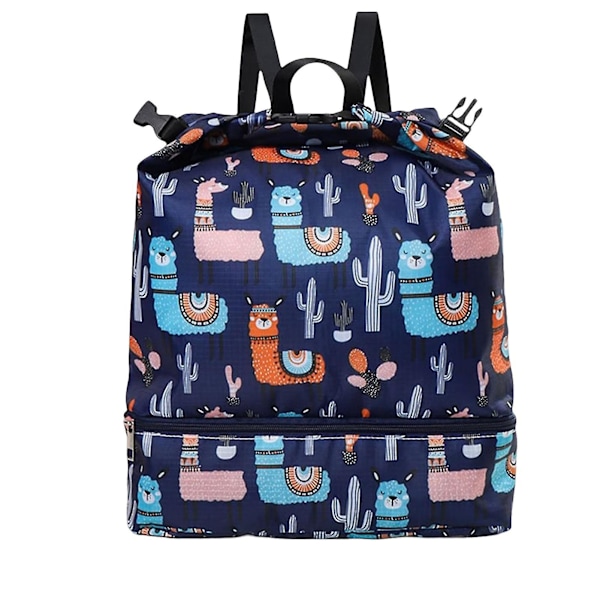 Barn Simning Ryggsäck Vattentät Simning Ryggsäck För Män Kvinnor Pojkar Flickor Navy Blue Large