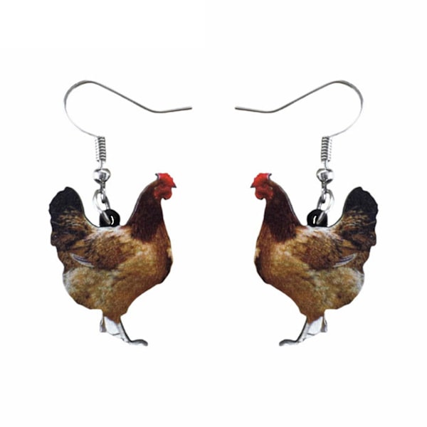Hönkyckling örhängen stud dangle unik snitt mode djur smycken för kvinnor