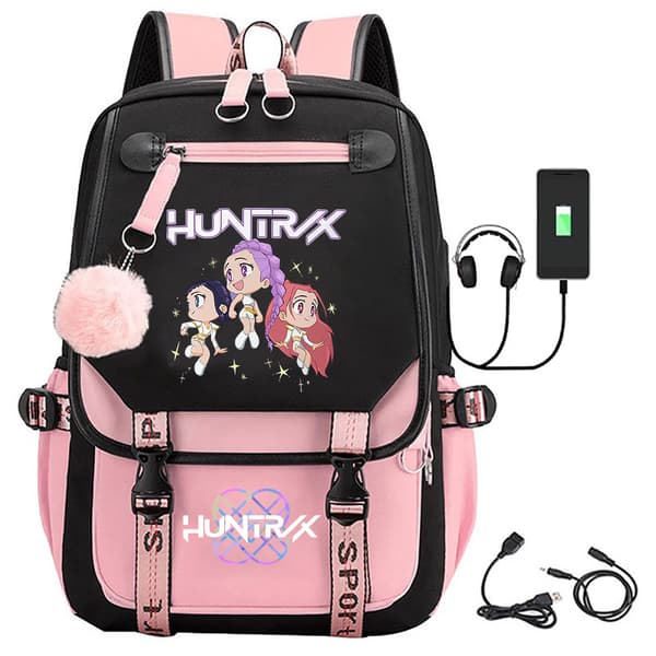 Devil Hunter Anime Skolryggsäck Söt Tecknad Studentväska
