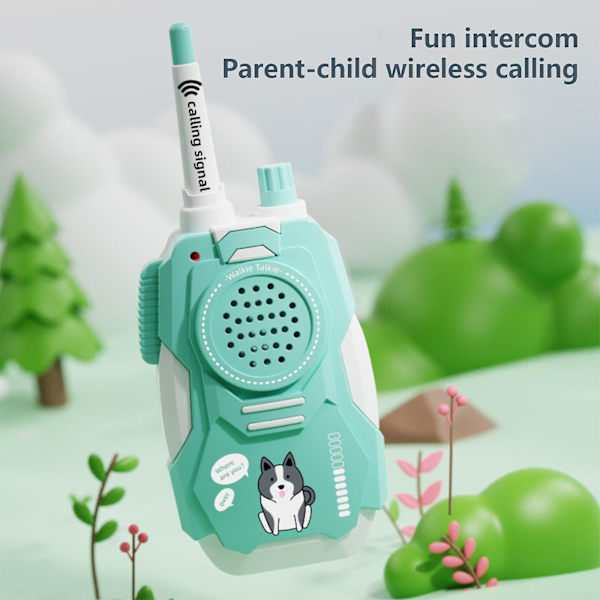 Lasten Walkie-Talkie -lelut pojille, robotti-walkie-talkie, 2-pakkauksessa, joulu- ja syntymäpäivälahjat 3-6-vuotiaille pojille, leirintäretkille, patikointiin ja ulkopeleihin Blue