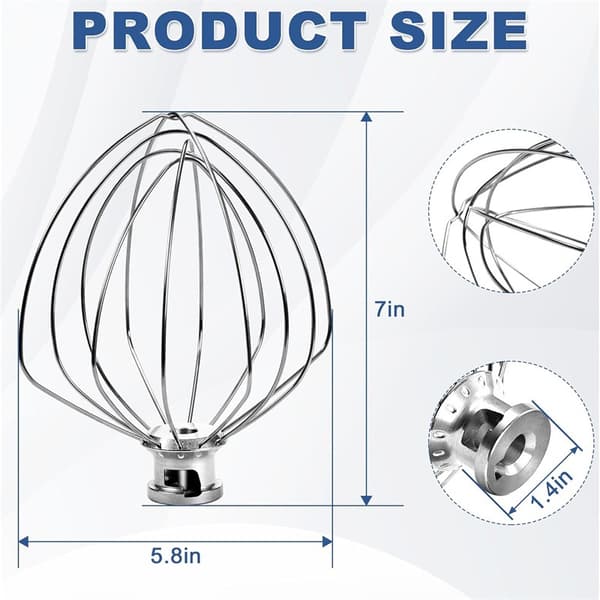 KitchenAid 5-6 Quart Skållyftare Visptillsats (KN256WW)