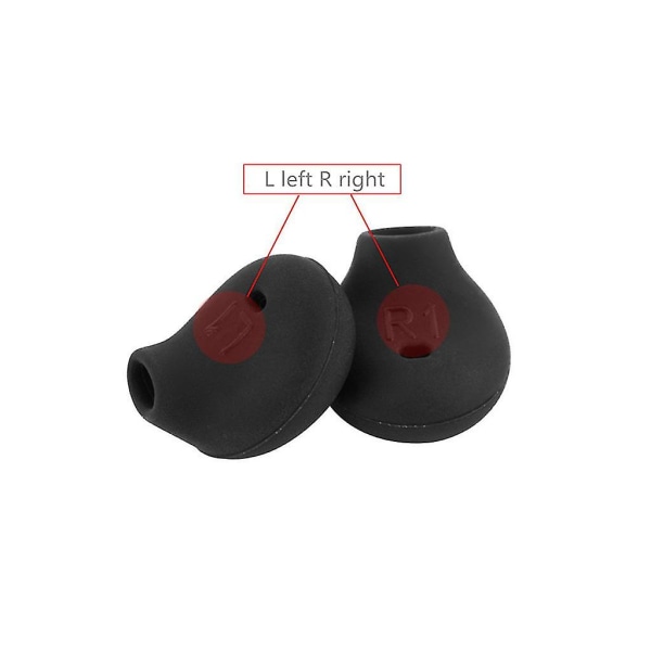 Silikoniset kuulokkeiden kärjet Earbuds Ear Buds Tips Plugs Forsony Wi-sp500 S7 S6:lle Black