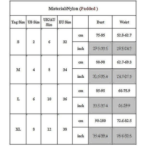 Naisten topattu push-up-rintaliivit bikinit, poikashortsit, uimapuku, uima-asu, rantauimapuku Watermelon Red M